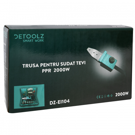 Trusa pentru sudat tevi Detoolz PPR2000W, DZ-EI104 [11]