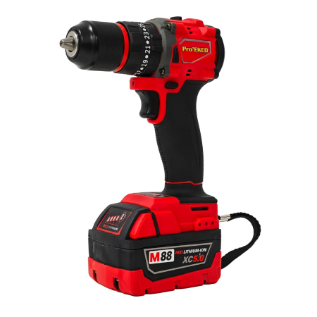 Trusă scule electrice DDT Pro’EKCO M88 FUEL – BRUSHLESS, 2 acumulatori 5.0Ah, incarcator si valiza de transport [2]