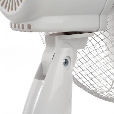 Ventilator de birou Bohm 12", 40W, 3 viteze, cablu 1.5m, Alb [6]