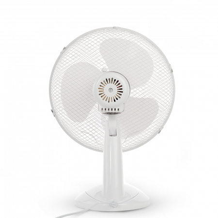 Ventilator de birou Bohm 12", 40W, 3 viteze, cablu 1.5m, Alb [2]