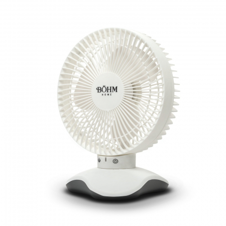 Ventilator de birou Bohm 6", 5W, 3 viteze, incarcare USB,  Unghi de inclinare 60° [3]