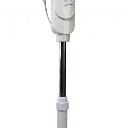 Ventilator de podea Bohm 16", 45W, 3 viteze, Inaltime reglabila 125cm, Ecran LED, Telecomanda, Functie de oscilatie 75°, Alb [2]