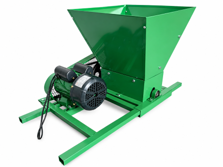 Zdrobitori si Teascuri fructe - Zdrobitor electric de struguri Altai, 3000W, Volum cuva 25L, Productivitate 300-550Kg/h, Tambur poliamida