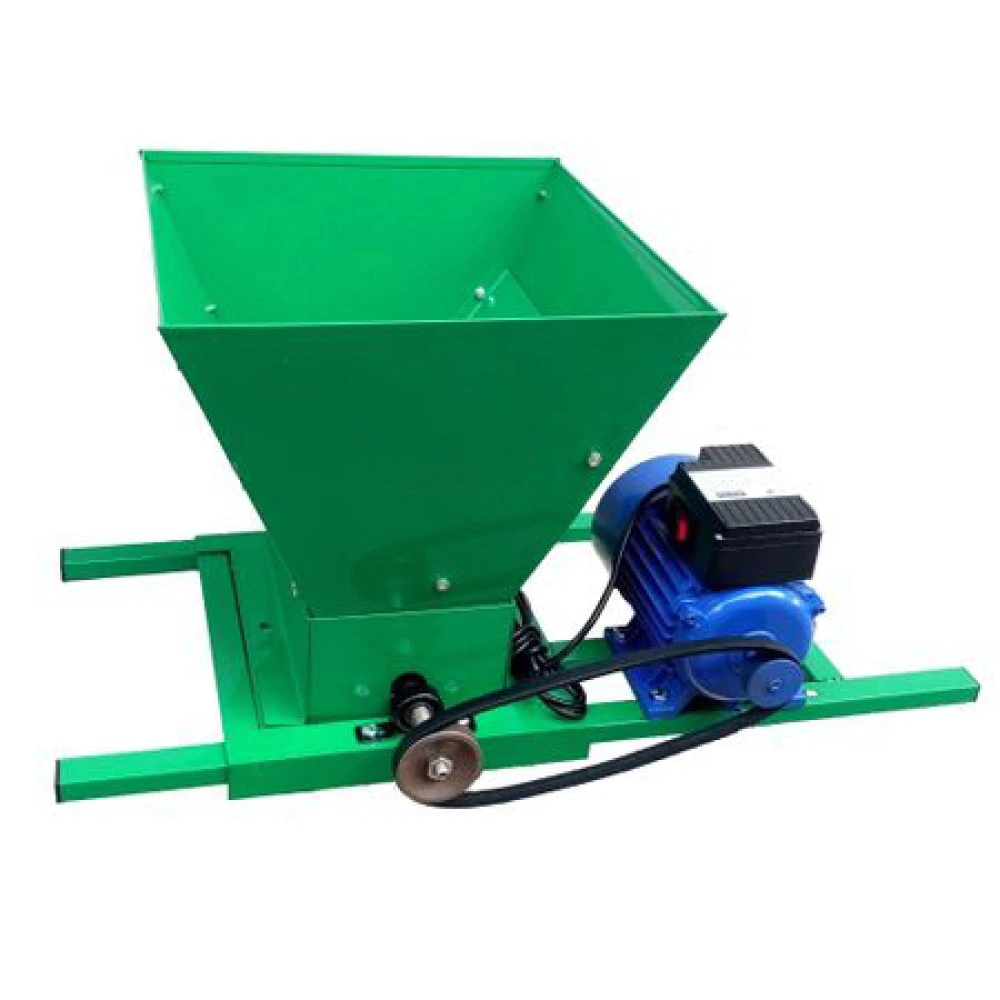 Agro & Zootehnie - Zdrobitor electric de struguri, DDT, 2500 W, 450-550Kg/Ora, Cuva 25 Litri