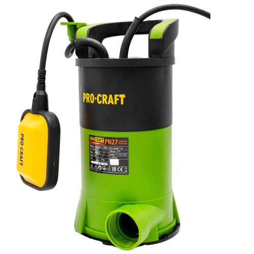 Pompa submersibila monoetajata Procraft, 750W, Adancime 7m, Inaltime 8m, Debit 14000L h, Carcasa plastic