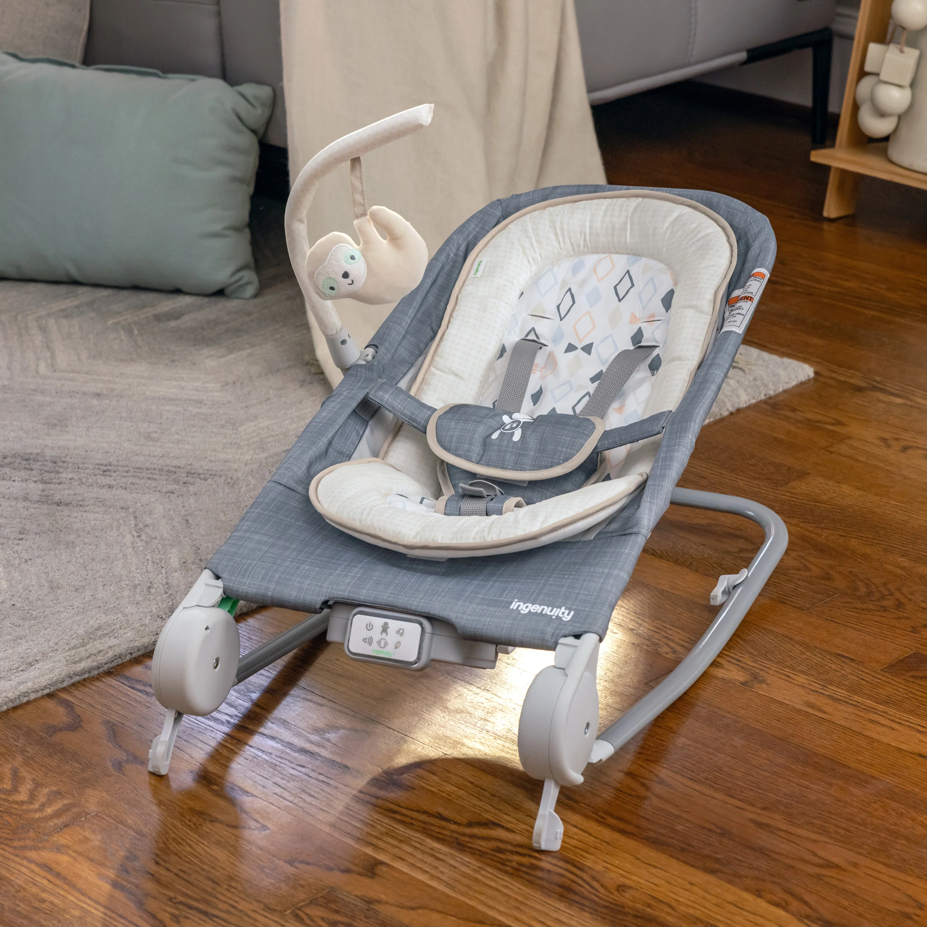 Ingenuity - Balansoar cu functie de masaj Happy Belly Rock-to-Bounce - Parker [9]
