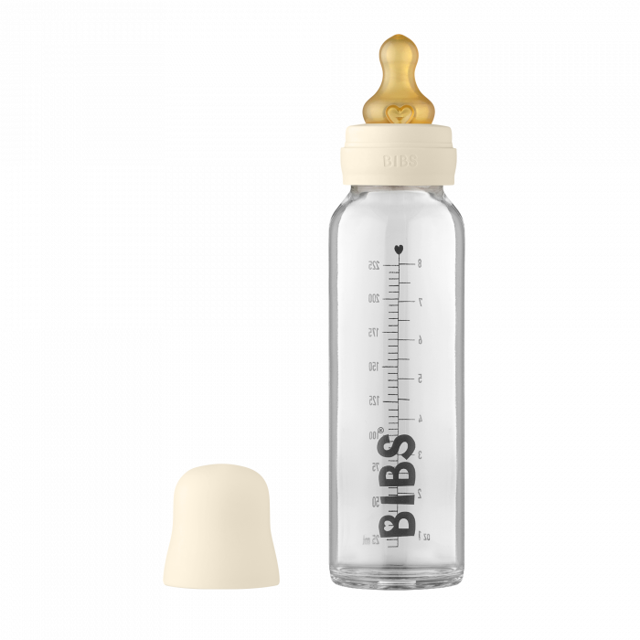 Sticla lapte anticolici cu biberon din latex – Set Complet Bibs Ivory 225 ml (flux scazut) (flux imagine 2022 protejamcopilaria.ro