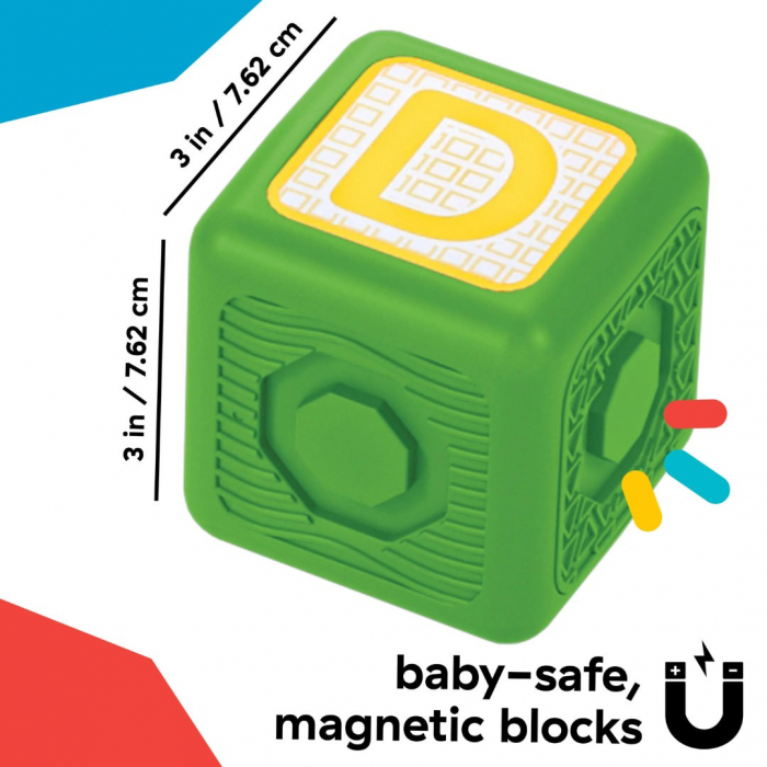 Baby Einstein - Blocuri magnetice de activitati, "Bridge & Learn" din 15 piese [13]
