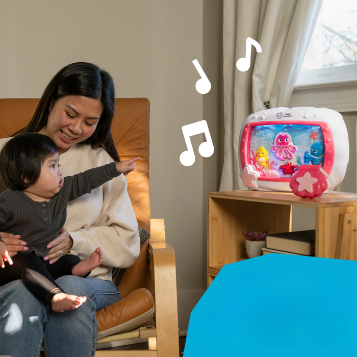 Baby Einstein - Jucarie muzicala pentru patut Sea Dreams Soother Pink [4]