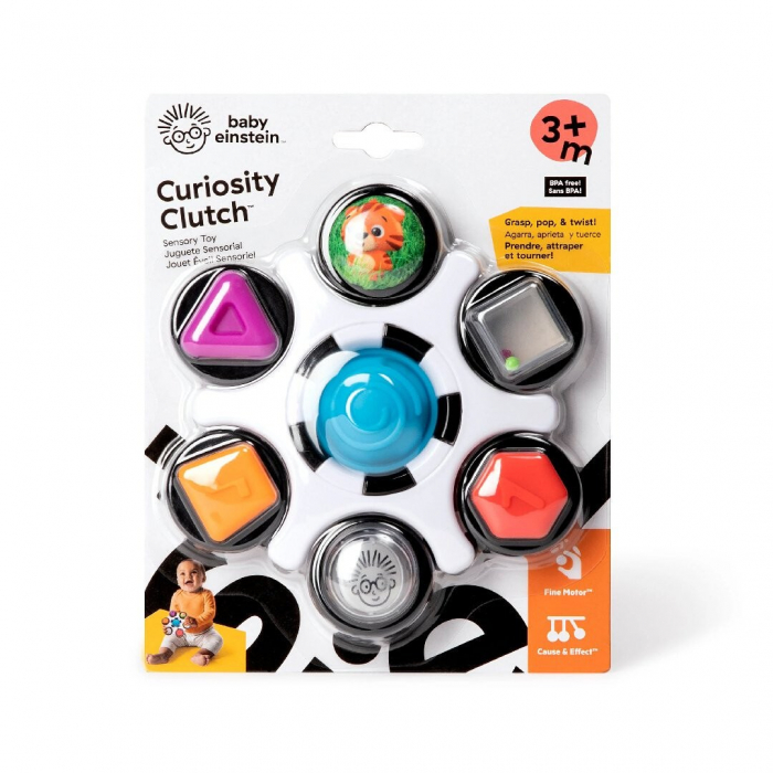 Baby Einstein  - Jucarie senzoriala Curiosity Clutch Twist & Pop Rattle Teether [13]