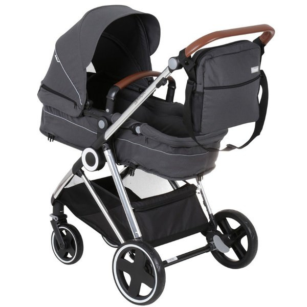 BabyGo - Carucior 3 in 1 Halime  – cadru Silver [5]