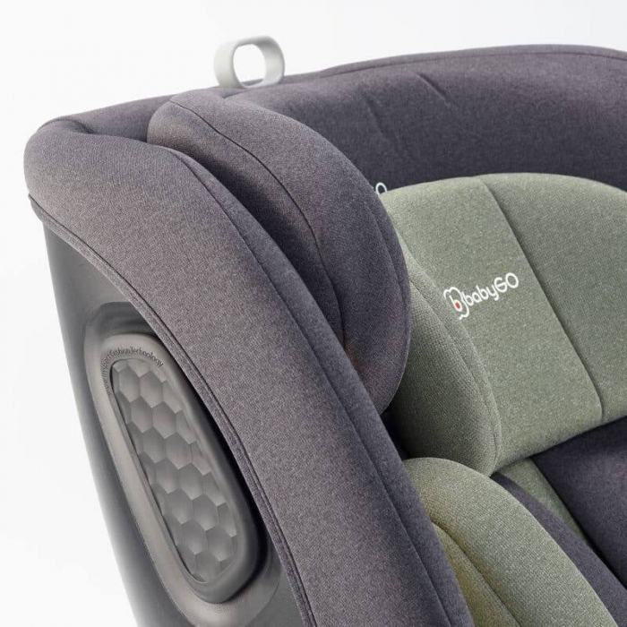 BabyGo - Scaun auto rotativ cu isofix, MOVE360 Green, 40-150 cm, certificat R129 [5]