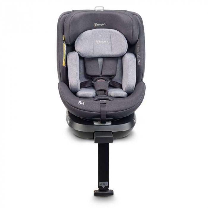 BabyGo - Scaun auto rotativ cu isofix, MOVE360 Grey, 40-150 cm, certificat R129 [9]
