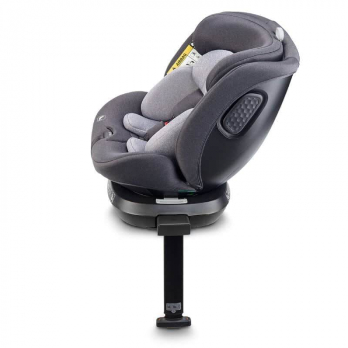 BabyGo - Scaun auto rotativ cu isofix, MOVE360 Grey, 40-150 cm, certificat R129 [6]