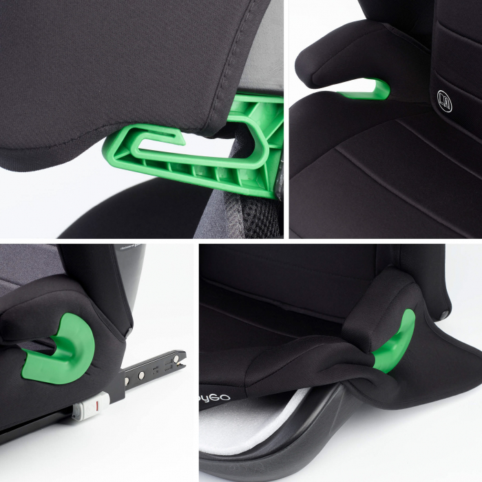 BabyGo - Scaun auto SafeChild2 Black, 100-150 cm, certificat R129 [12]