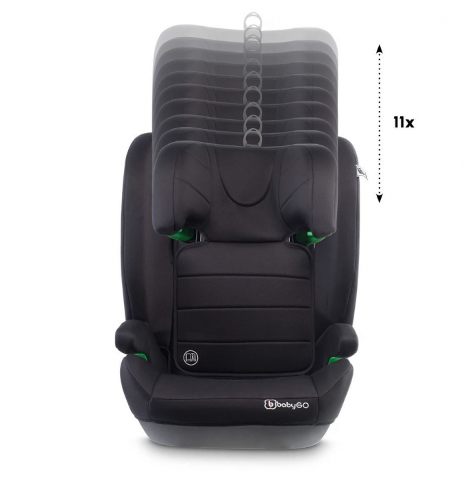 BabyGo - Scaun auto SafeChild2 Black, 100-150 cm, certificat R129 [9]