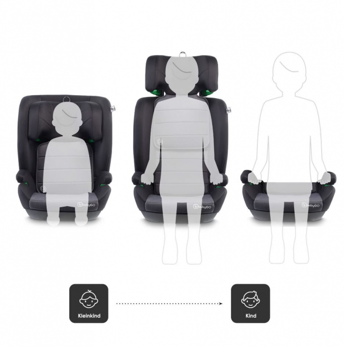 BabyGo - Scaun auto SafeChild2  Grey, 100-150 cm, certificat R129 [5]