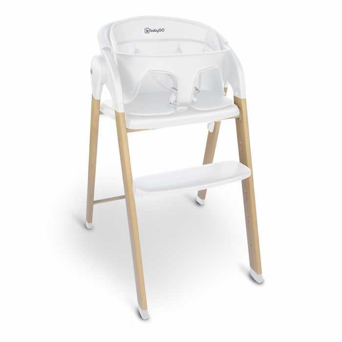 BabyGo - Scaun de masa 3 in 1 transformabil Levels Alb [6]