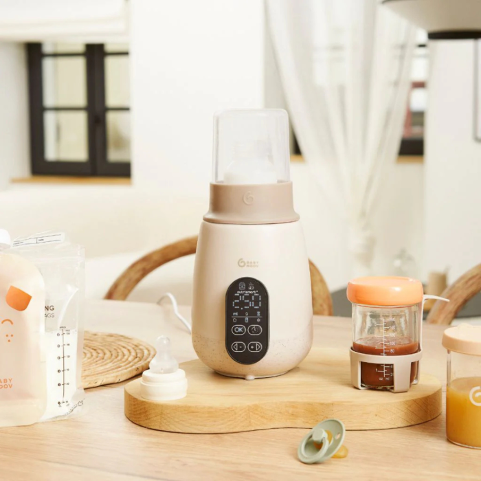 Babymoov - Incalzitor si sterilizator biberoane (recipiente) pentru casa si masina NutriSmart+ Mineral Beige [5]