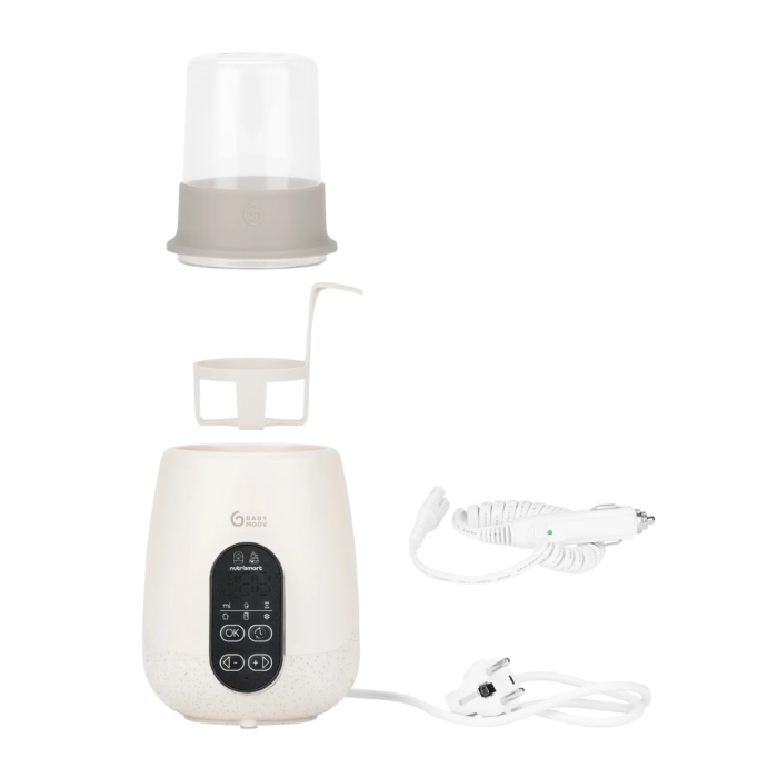 Babymoov - Incalzitor si sterilizator biberoane (recipiente) pentru casa si masina NutriSmart+ Mineral Beige [4]