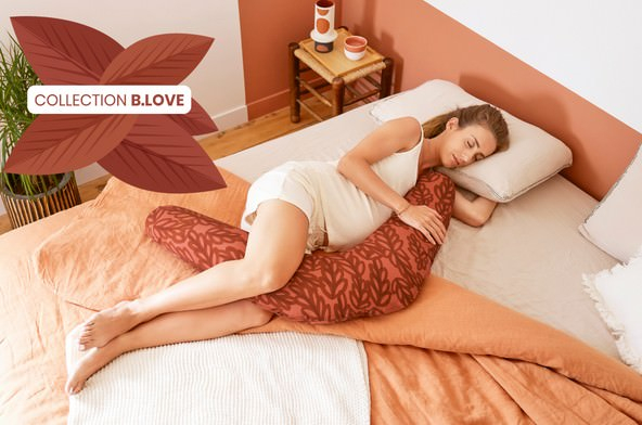 Babymoov - Perna B.Love 2 in 1 de maternitate si de alaptare, in forma de U si C, Terracota [8]