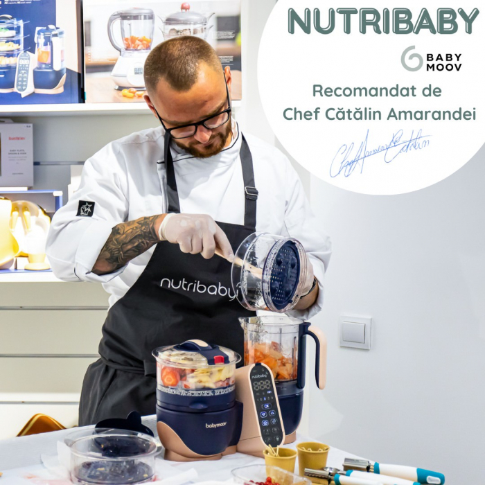 Babymoov - Robot multifunctional 5 in 1 Nutribaby (+) Industrial Grey [15]