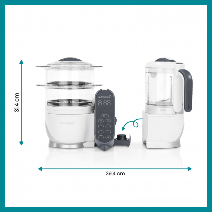 Babymoov - Robot multifunctional 5 in 1 Nutribaby (+) Industrial Grey [12]
