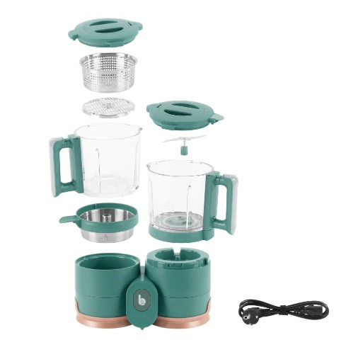 Babymoov - Robot multifunctional Nutribaby Glass 4 in 1 din sticla si otel inoxidabil [10]