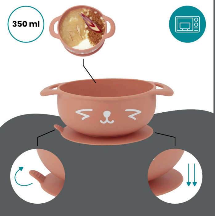 Babymoov - Set de hranire Taste' ISY din silicon, Vulpita [3]