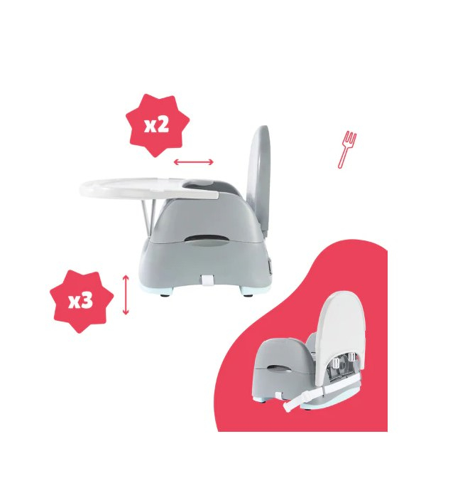 Badabulle - Booster compact Home&Go din materiale reciclabile [3]