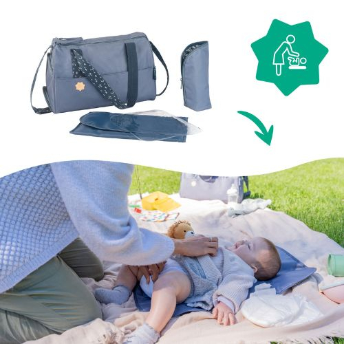 Badabulle - Geanta pentru scutece Pocketstyle Blue [5]