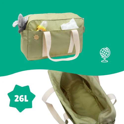 Badabulle - Geanta pentru scutece tip bowling Olive [5]