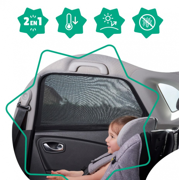 Badabulle - Set 2 parasolare pentru geam cu functie 2 in 1 [7]