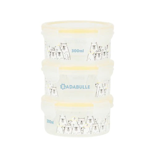Badabulle - Set 3 boluri ermetice Maxi 300 ml, pentru pastrarea hranei [2]