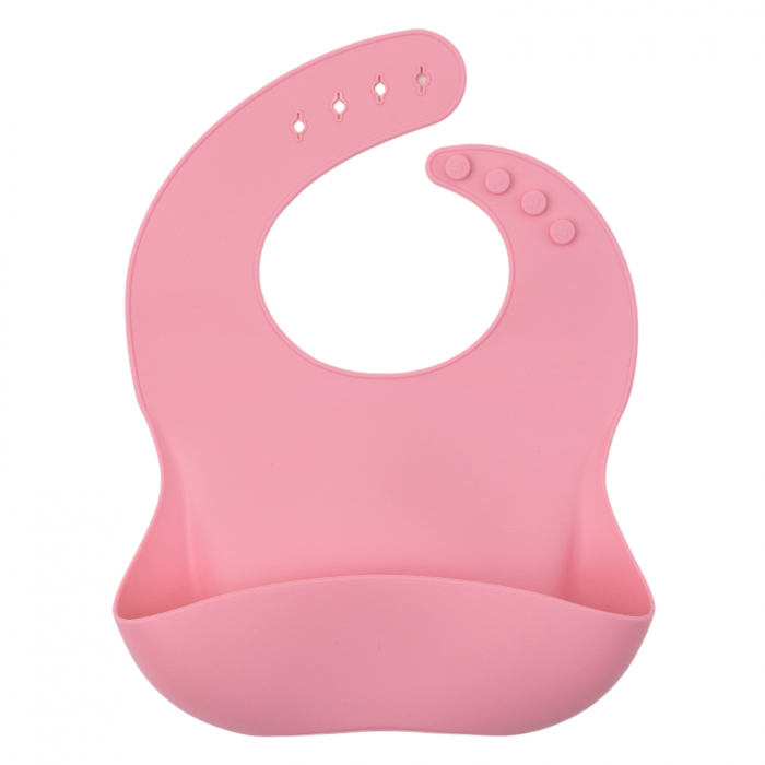 Baveta din silicon Melvelo – Baby Pink Baby imagine noua responsabilitatesociala.ro
