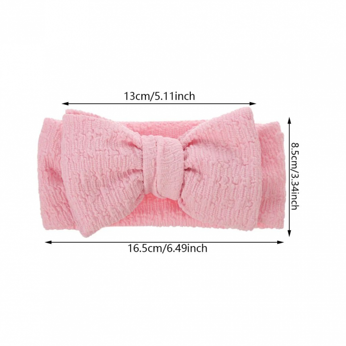 Bentita bebe, lata cu funda, bumbac, Melvelo, Dusk - Cream [3]