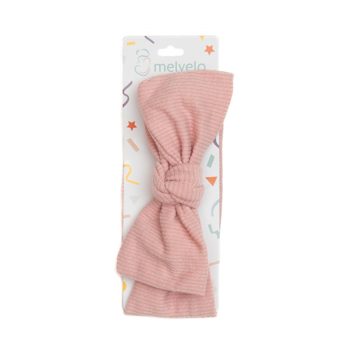 Bentita lata, bebe, funda cu  nod, bumbac, Melvelo, Rope - Blush [2]
