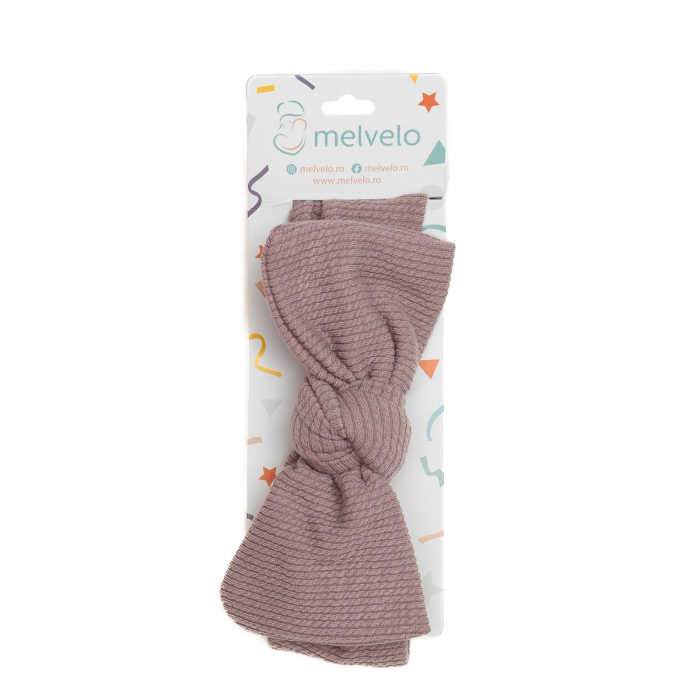 Bentita lata, bebe, funda cu  nod, bumbac, Melvelo, Rope - Dusky Lilac [2]
