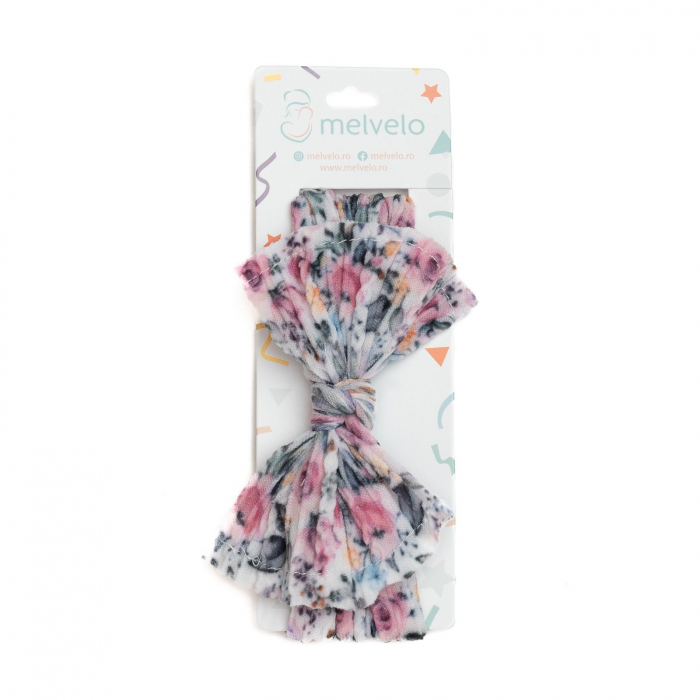 Bentita lata, bebe, funda cu nod ,spandex, Melvelo, Flower - Multi Color [2]