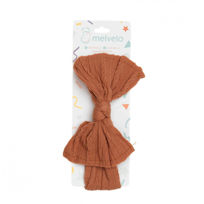 Bentita lata, bebe, funda cu nod, spandex, Melvelo, Knitwear - Earth [2]