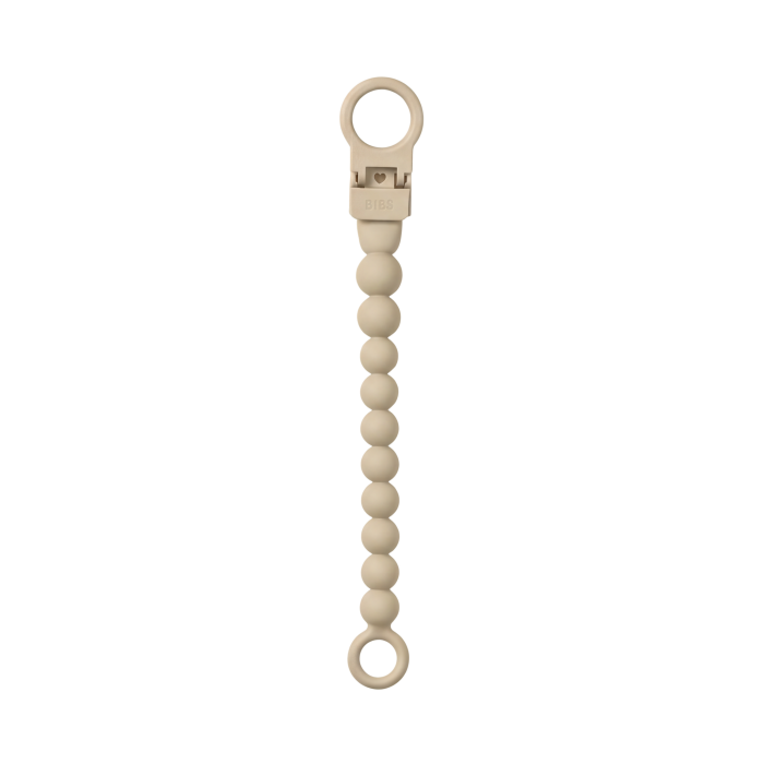 BIBS - Clip pentru suzeta Beaded, cu margele din silicon Ivory [3]