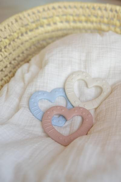 BIBS - Jucarie de dentitie in forma de inima, Blush [2]