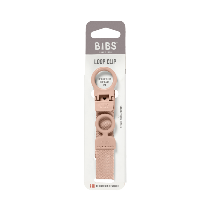 BIBS - Lantisor clip Loop pentru suzeta, Blush [4]