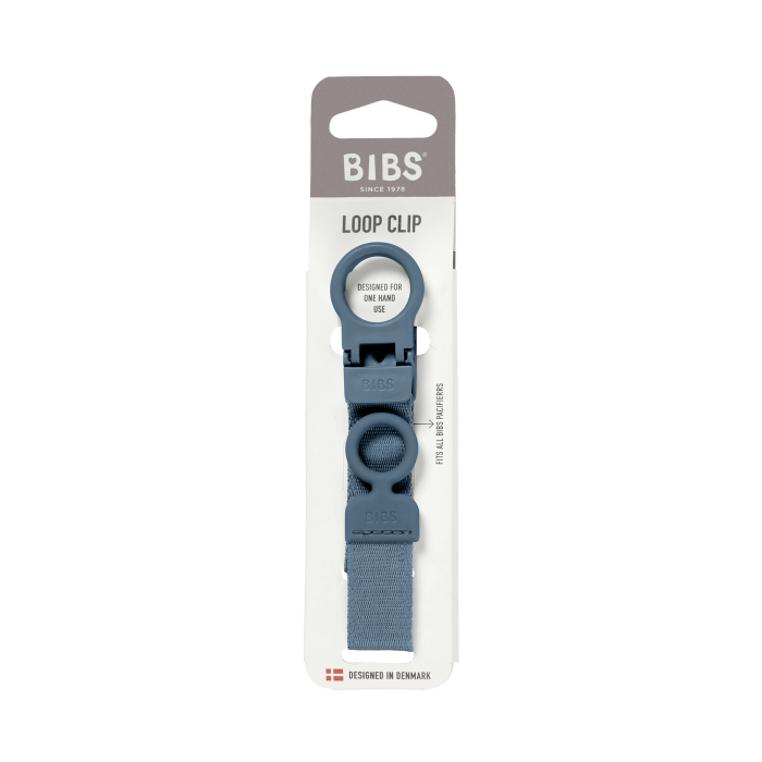 BIBS - Lantisor clip Loop pentru suzeta, Petrol [2]