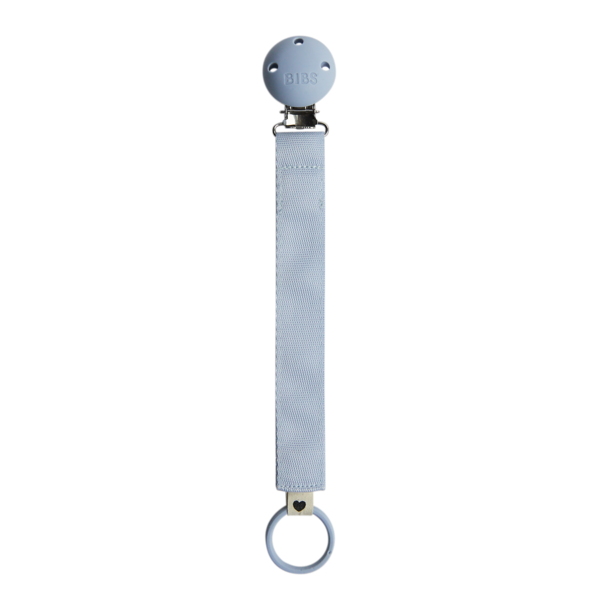 BIBS - Lantisor clip Ribbon pentru suzeta, Dusty Blue [1]