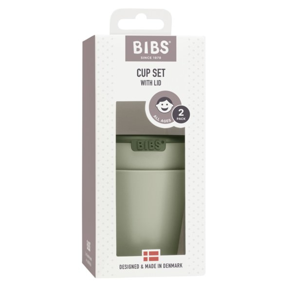BIBS - Set 2 pahare pentru bebe, Sage [2]