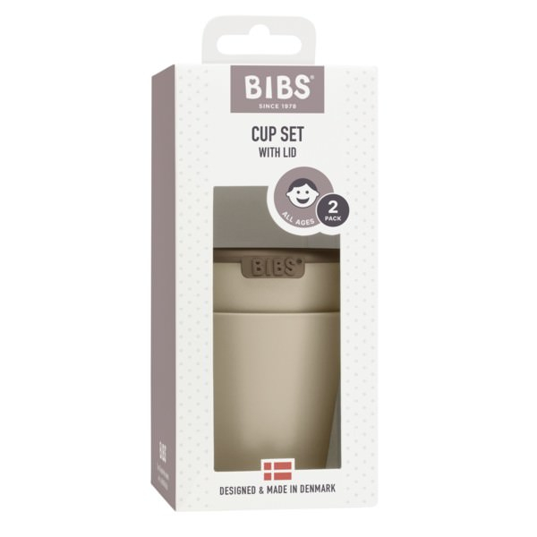 BIBS - Set 2 pahare pentru bebe, Vanilla [2]