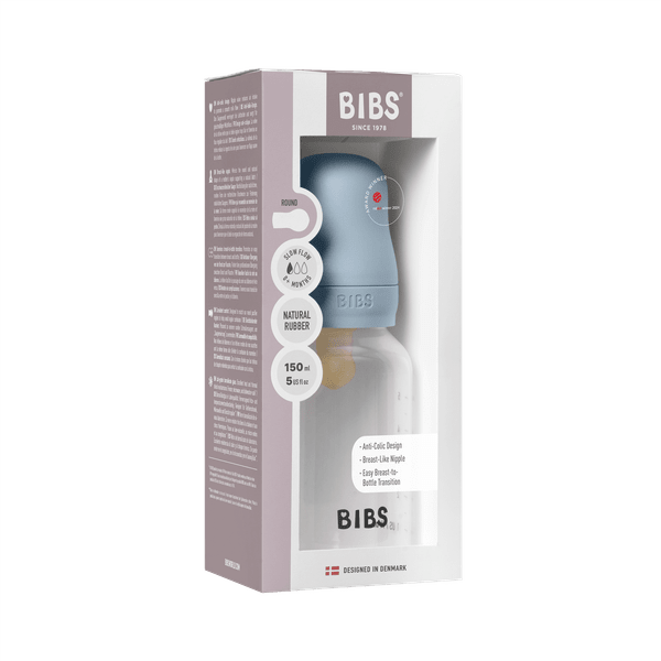 BIBS - Set complet biberon anticolici, 150 ml, Latex, Baby Blue [5]