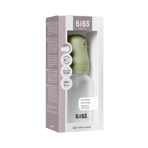 BIBS - Set complet biberon anticolici, 150 ml, Silicon, Sage [3]