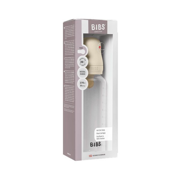 Sticla lapte anticolici cu biberon din latex - Set Complet Bibs - Ivory - 270 ml (flux mediu) [3]
